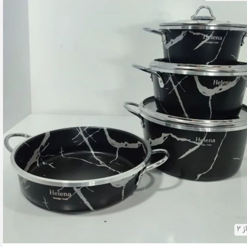 سرویس قابلمه گرانیتی ماربل با طراحی شیک